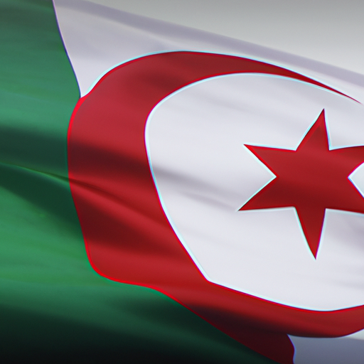 Le drapeau de l'Algérie